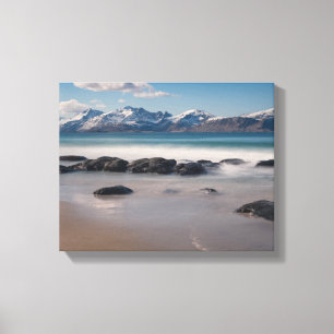 Lofoten Vikten Beach Leinwanddruck