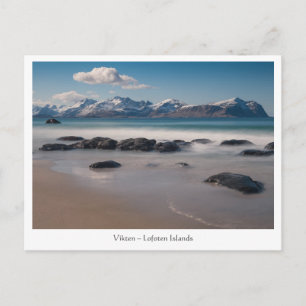 Lofoten Vikten Beach Postkarte