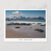 Lofoten Vikten Beach Postkarte (Vorderseite)