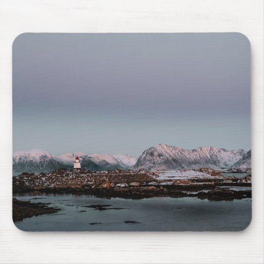Lofoten vuurtoren mousepad (Vorne)