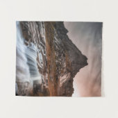 Lofoten Wasserfall Landschaftliches Foto Wandteppich (Vorderseite (Horizontal))