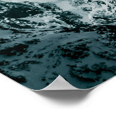 Lofoten Winter Mountain Nature Foto Poster (Ecke)