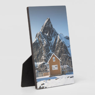 Lofoten Yellow Cabin Fotoplatte