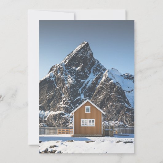 Lofoten Yellow Cabin Karte (Vorderseite)