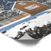 Lofoten Yellow Cabin Poster (Ecke)