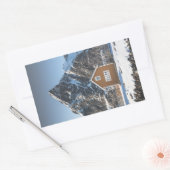 Lofoten Yellow Cabin Rechteckiger Aufkleber (Umschlag)