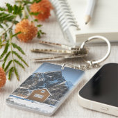 Lofoten Yellow Cabin Schlüsselanhänger (Vorderseite rechts)