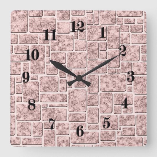 Loft Quadratische Wanduhr (Vorderseite)