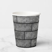 Loft, runder Marmorkissen Pappbecher (Rückseite)