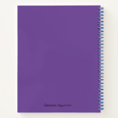 Lofty Weasel Spiral Notebook (Lila) Notizblock (Rückseite)