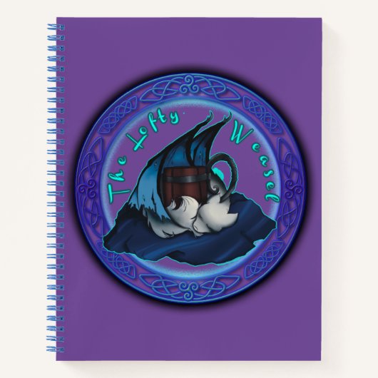 Lofty Weasel Spiral Notebook (Lila) Notizblock (Vorderseite)