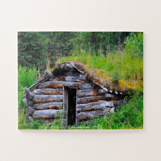 Log Cabin Alaska Puzzle (Horizontal)