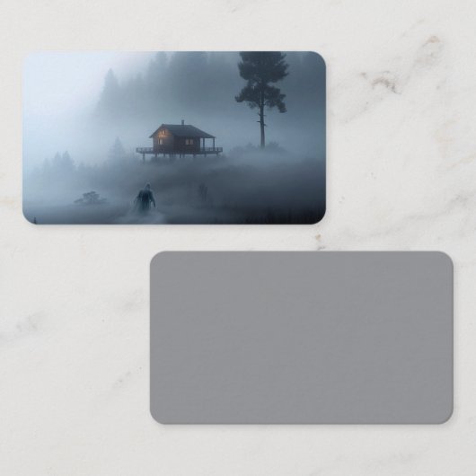 Log Cabin by the Haunted Lake Visitenkarte (Vorne/Hinten)