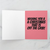 LOG CABIN FUNNY CHRISTMAS CARD KARTE (Innenseite)