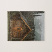 LOG CABIN HOUSE JIGSAW PUZZLE (Horizontal)