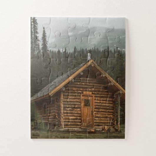 LOG CABIN HOUSE JIGSAW PUZZLE (Vertikal)
