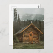 LOG CABIN IN BERGEN Postkarten (Vorne/Hinten)