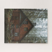 LOG CABIN IN WOODS JIGSAW PUZZLE (Horizontal)