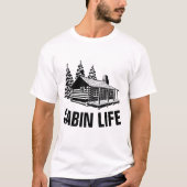 LOG CABIN LOVER, CABIN LIFE-T - Shirt (Vorderseite)