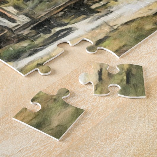 LOG CABIN MALEN JIGSAW PUZZLE LEICHT (Seite)