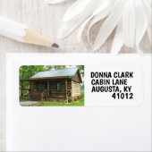 LOG CABIN-RÜCKSENDEADRESSEN-AUFKLEBER (Insitu)