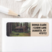 LOG CABIN RÜCKSENDEADRESSEN-AUFKLEBER (Insitu)