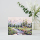 LOG CABIN VON SHARON SHARPE POSTKARTE (Stehend Vorderseite)