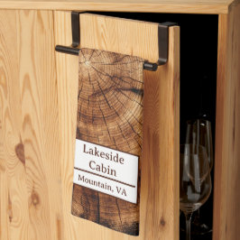 Log Cabin Woodsy Airbnb Ferienvermietung Geschirrtuch