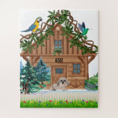 Log Cabin Zuhause Jigsaw Puzzle (Vertikal)