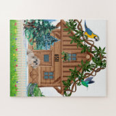 Log Cabin Zuhause Jigsaw Puzzle (Horizontal)