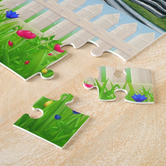 Log Cabin Zuhause Jigsaw Puzzle (Seite)