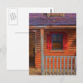 Log Cabin Zuhause Postkarte (Vorne/Hinten)