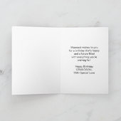 Log Fire Personalisiert Grandson Geburtstag Karte (Innenseite)