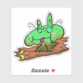 Log Frog Ribbit 2 Aufkleber (Blatt)