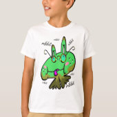 Log Frosch Ribbit 3 k T-Shirt (Vorderseite)