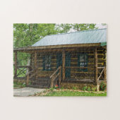 LOG HOUSE CABIN JIGSAW PUZZLE (Horizontal)