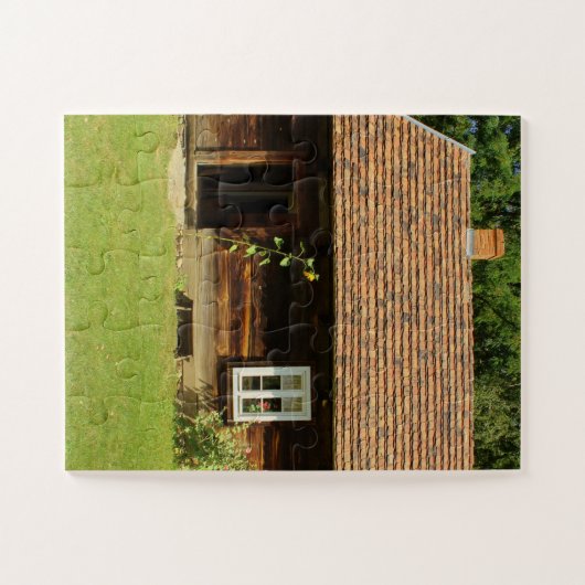 LOG HOUSE TINUSE HOUSE JIGSAW PUZZLE (Horizontal)