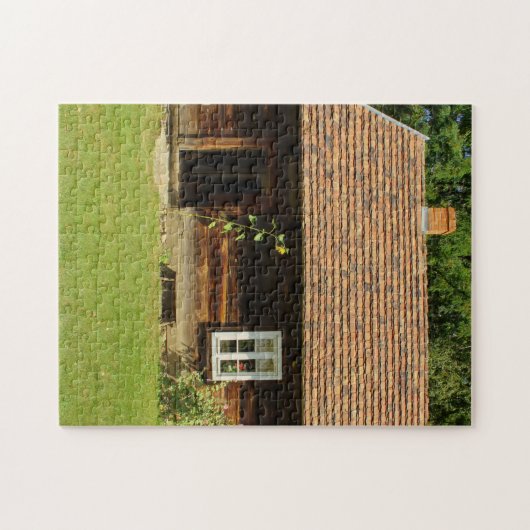 LOG HOUSE TINUSE HOUSE JIGSAW PUZZLE (Horizontal)