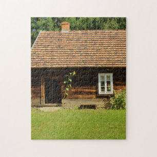 LOG HOUSE TINUSE HOUSE JIGSAW PUZZLE