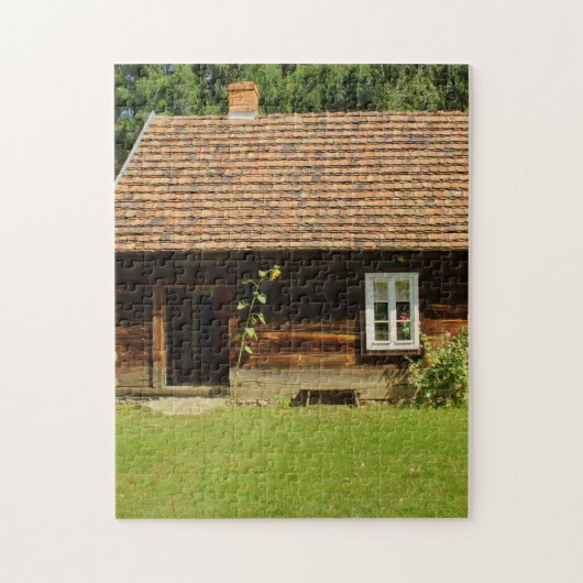 LOG HOUSE TINUSE HOUSE JIGSAW PUZZLE (Vertikal)