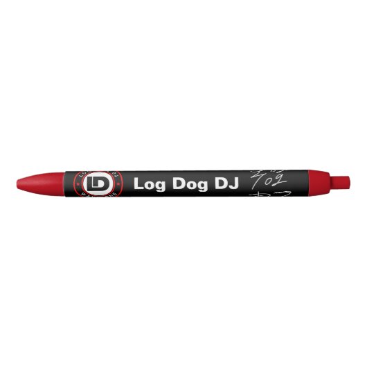 Log Hund DJ Signature Pen Kugelschreiber (Vorderseite)