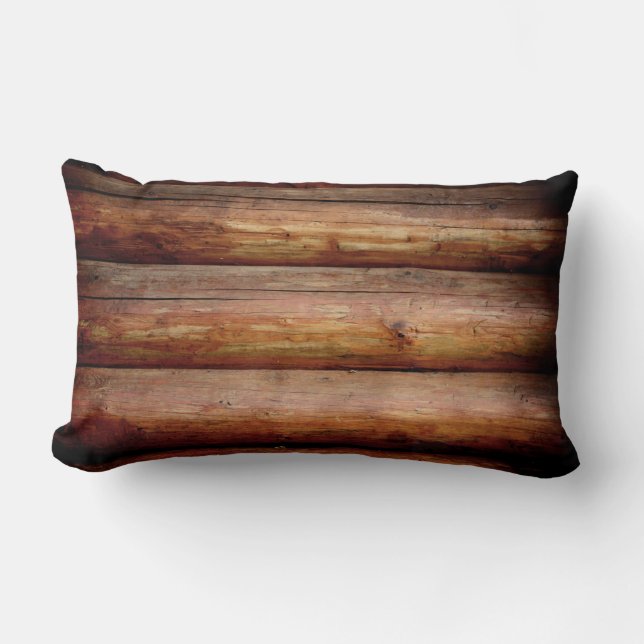LOG LUMBAR CABIN PILLOW LENDENKISSEN (Vorderseite)