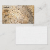 Log Pattern Visitenkarte (Vorne/Hinten)