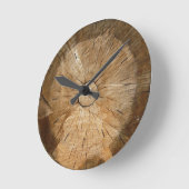 LOG WOOD | Naturbaumschnitt Runde Wanduhr (Winkel)