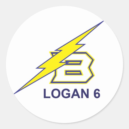 LOGAN 6 RUNDER AUFKLEBER (Vorderseite)