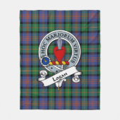 Logan Ancient Clan Abzeichen Tartan Kariert Fleecedecke (Vorderseite)
