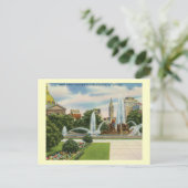 Logan Circle, Philadelphia Vintag Postkarte (Stehend Vorderseite)