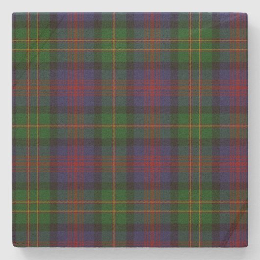 Logan Clan Tartan Kariert Stone Untersetzer (Vorderseite)