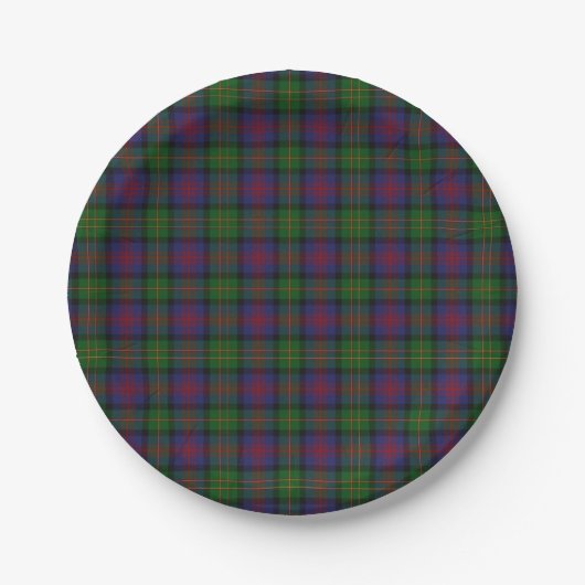 Logan Clan Tartan Karierte Papierplatte Pappteller (Vorderseite)