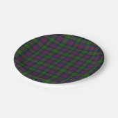 Logan Clan Tartan Karierte Papierplatte Pappteller (Schrägansicht)